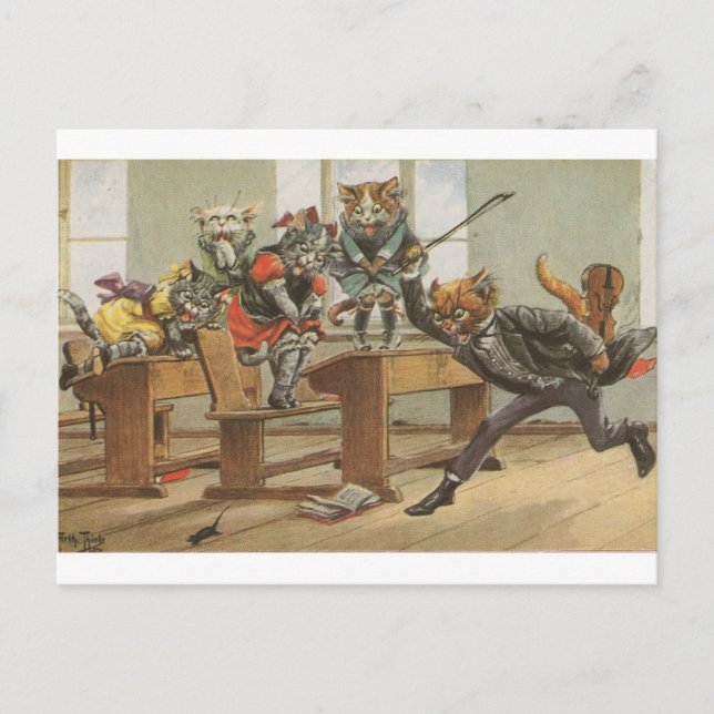The Mouse in the Classroom, Arthur Thiele Postcard (Front)