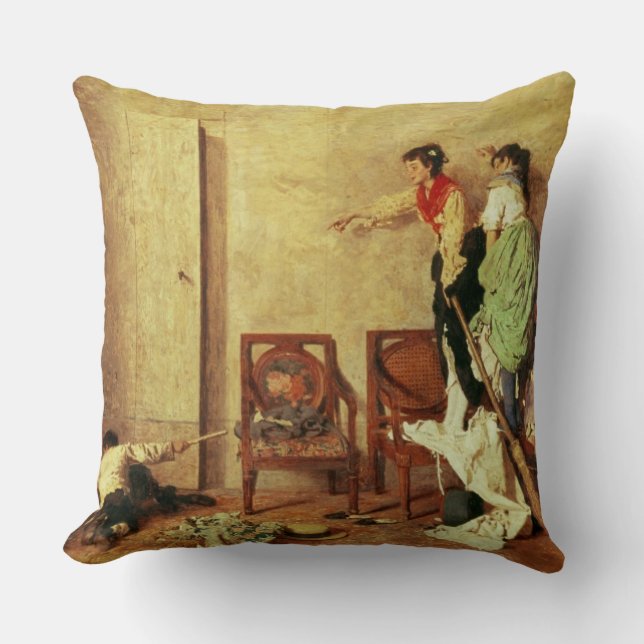 The Mouse Throw Pillow (Front)