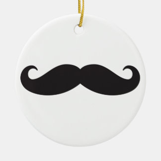 The moustache ceramic ornament