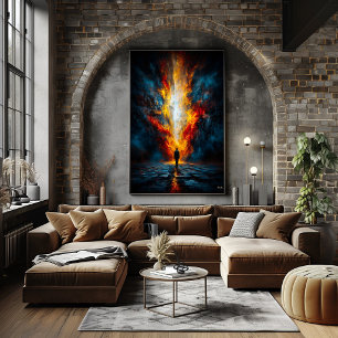 The Mouth of Judgment – Monumental Expressionist Poster