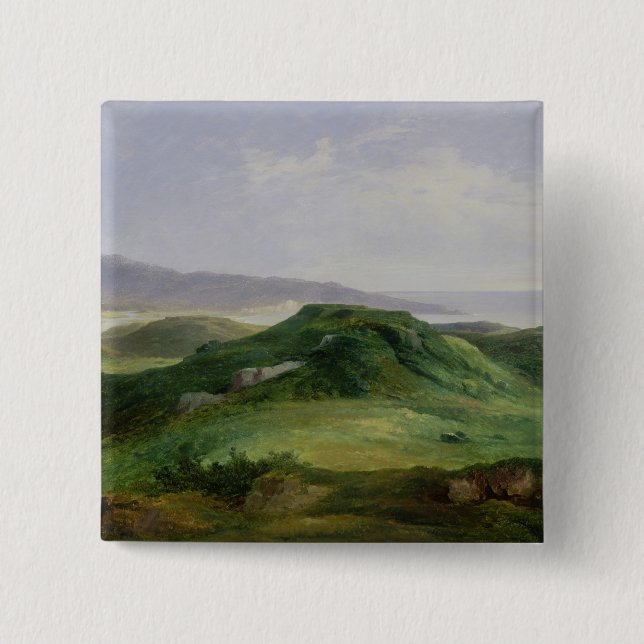 The Mouth of the River Bidassoa 2 Inch Square Button (Front)