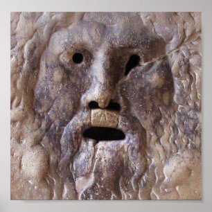 The Mouth of Truth, Rome, Italy Poster