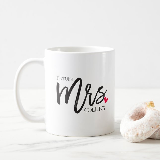 The Mrs. Shoppe | Personalized Future Mrs. Coffee Mug (With Donut)