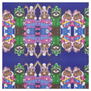 "The Ms. Elizabeth Ski Team" Fabric