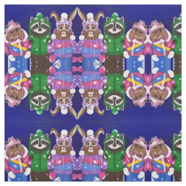 "The Ms. Elizabeth Ski Team" Fabric (Swatch)