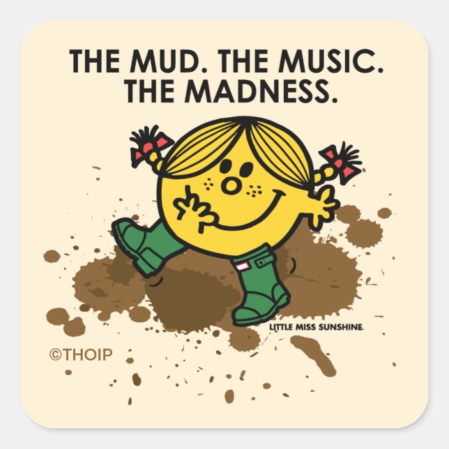 The Mud The Music The Madness Square Sticker (Front)
