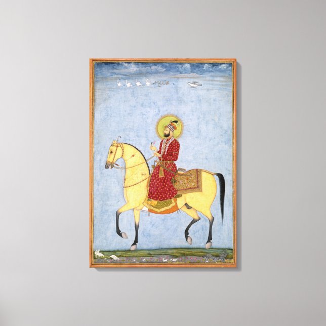 The Mughal Emperor Farrukhsiyar(1683-1719) (r.1713 Canvas Print (Front)