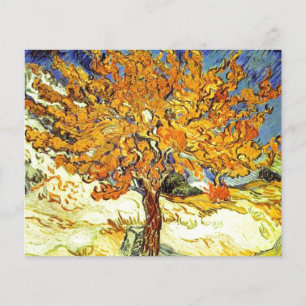 The Mulberry Tree, Vincent van Gogh. Vintage art Flyer