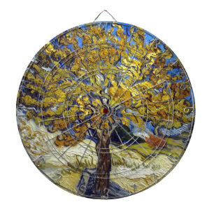 The Mulberry Tree, Vincent van Gogh. Vintage Dartboard