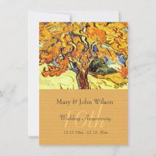 The Mulberry Tree wedding anniversary invitations. Invitation