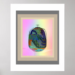 The Multi Colour Jar Poster + Inset Mat 