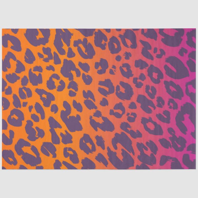 The Multi-Coloured Leopard Series Design 4 Tissue Paper (Front)