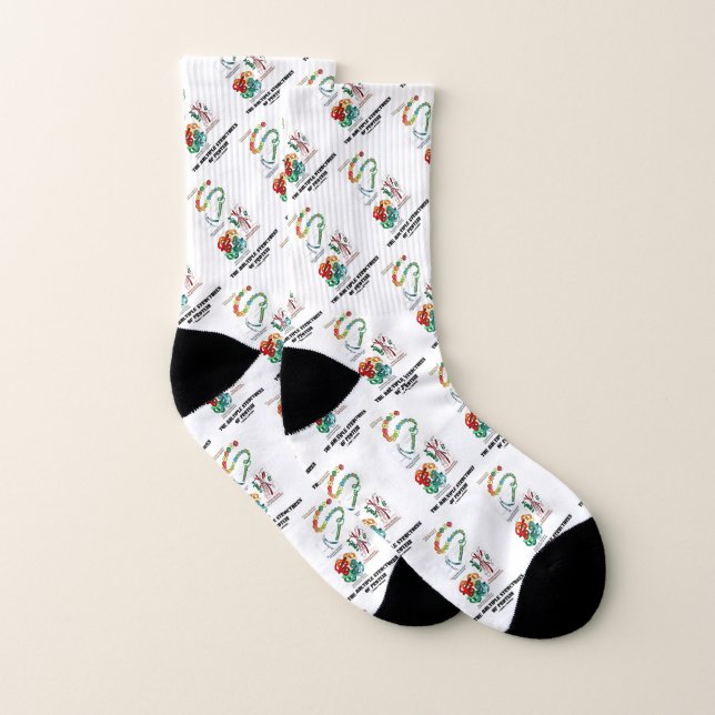 The Multiple Structures Of Protein Biology Socks (Pair)