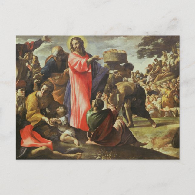 The Multiplication of the Loaves and Fishes Postcard (Front)