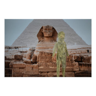 The Mummy escape from Egypt. Halloween Poster