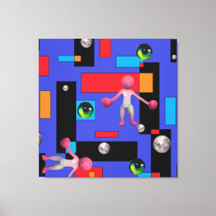 The Mummy II - Ken Gauge Abstract Art Canvas Print