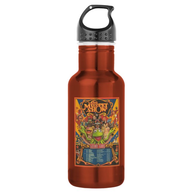 The Muppet Show - Grand Tour Poster 532 Ml Water Bottle (Front)