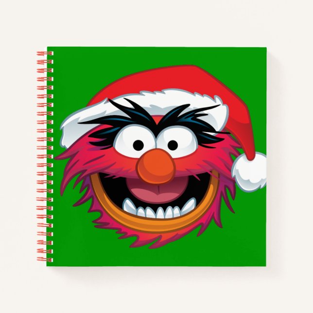 The Muppets | Christmas Animal Face Notebook (Front)