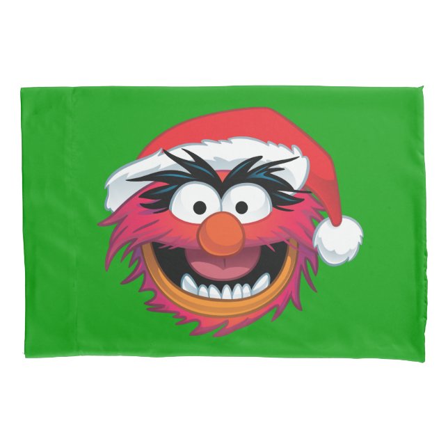 The Muppets | Christmas Animal Face Pillowcase (Front)