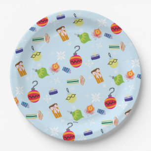 The Muppets   Christmas Holiday Pattern Paper Plate