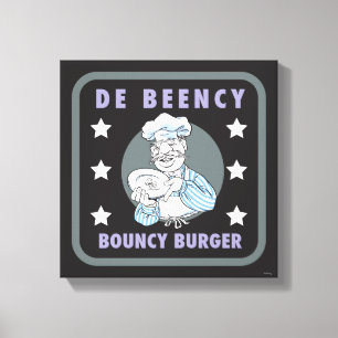 The Muppets De Beency Bouncy Burger Logo Canvas Print