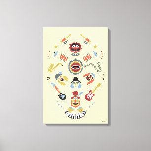 The Muppets Electric Mayhem Iconic Shape Graphic Canvas Print