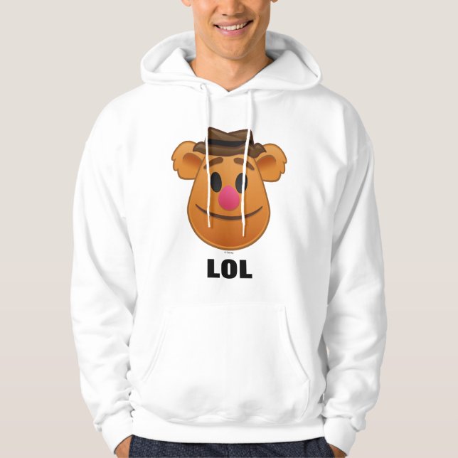 The Muppets| Fozzie Bear Emoji Hoodie (Front)