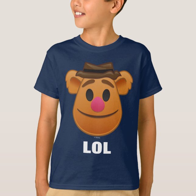 The Muppets| Fozzie Bear Emoji T-Shirt (Front)