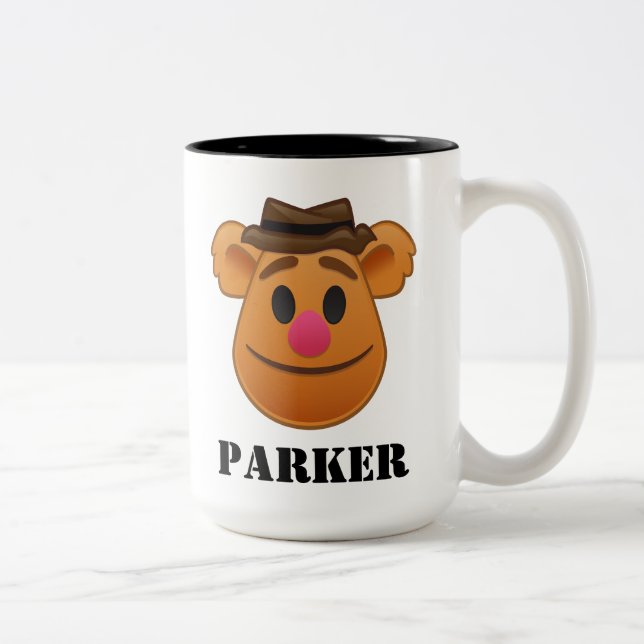 The Muppets| Fozzie Bear Emoji Two-Tone Coffee Mug (Right)