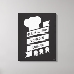 The Muppets Gersh Gurndy Morn-Dee Burndee Canvas Print