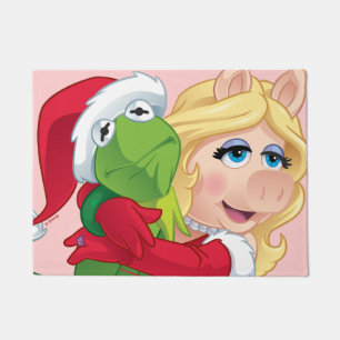 The Muppets   Kermit & Miss Piggy Christmas Doormat