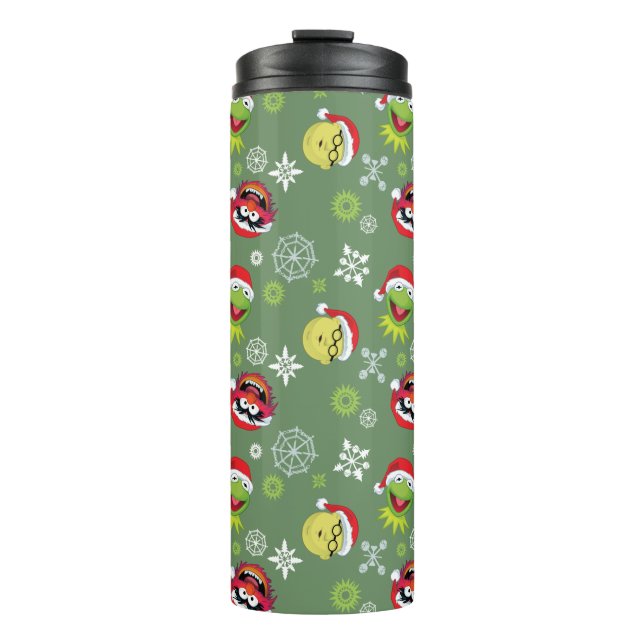 The Muppets | Merry Christmas Pattern Thermal Tumbler (Front)