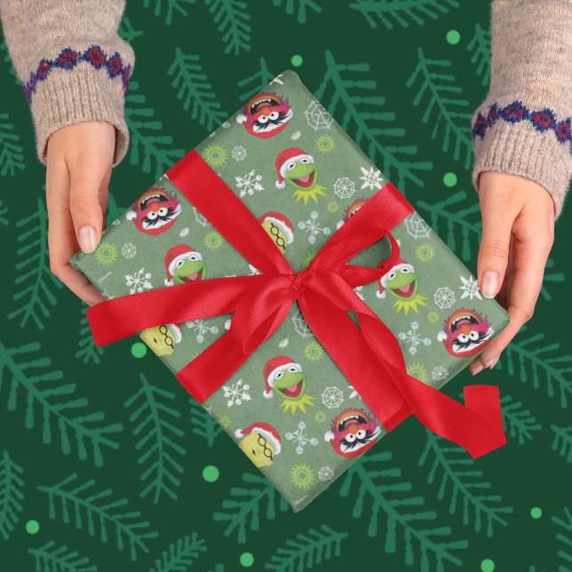 The Muppets | Merry Christmas Pattern Wrapping Paper (Wrapped gift)