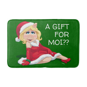 The Muppets   Miss Piggy Santa Claus Bath Mat