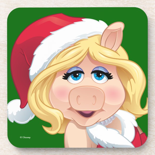 The Muppets | Miss Piggy Santa Claus Coaster (Front)