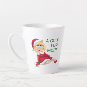 The Muppets   Miss Piggy Santa Claus Latte Mug