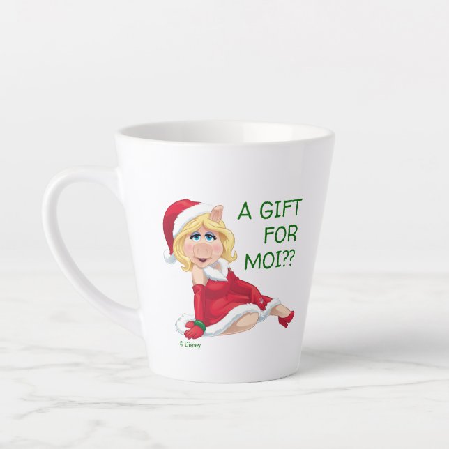The Muppets | Miss Piggy Santa Claus Latte Mug (Left)