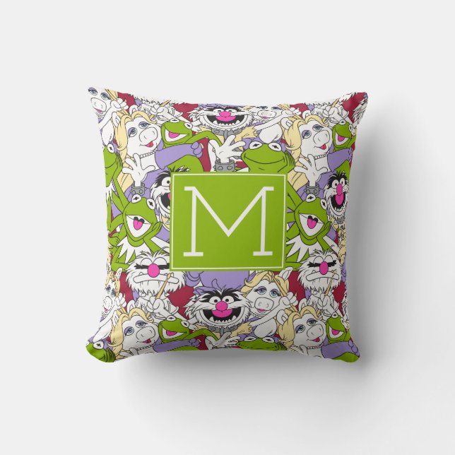 The Muppets | Monogram Oversized Pattern Throw Pillow (Front)