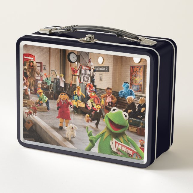 The Muppets Most Wanted | Kermit in Front Metal Lunch Box (Front)