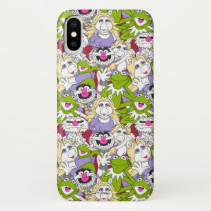 The Muppets   Oversized Pattern iPhone X Case