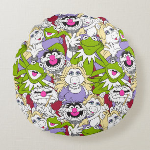 The Muppets Oversized Pattern Round Pillow