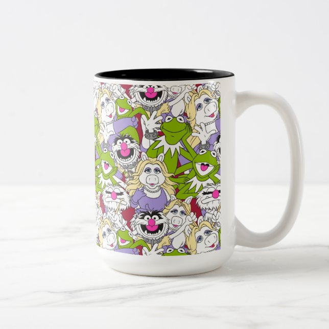 The Muppets | Oversized Pattern Two-Tone Coffee Mug (Right)