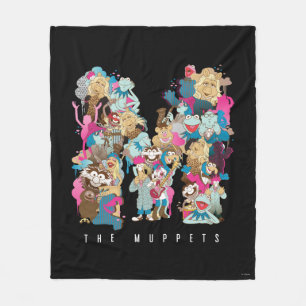 The Muppets   The Muppets Monogram Fleece Blanket
