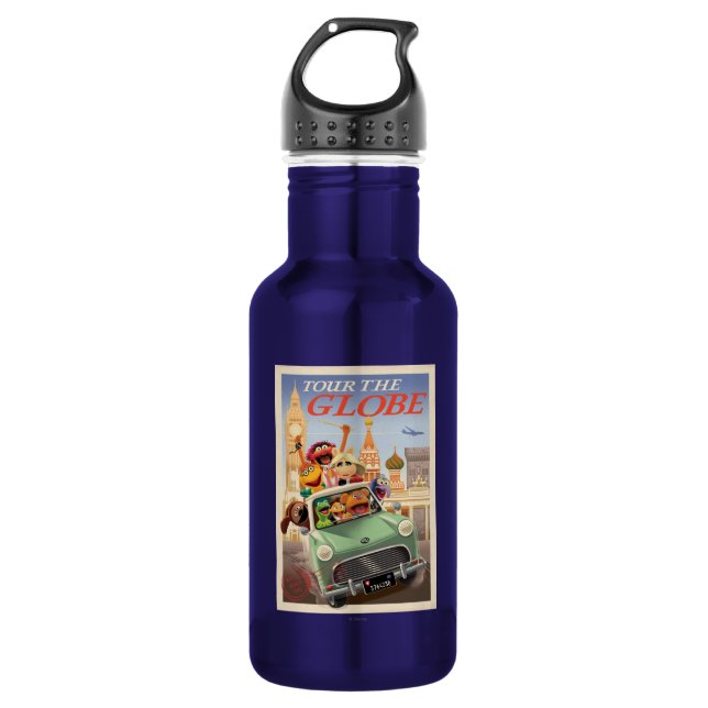 The Muppets Tour the Globe 532 Ml Water Bottle (Front)