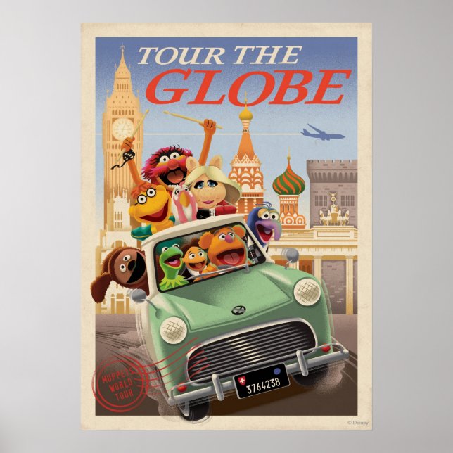The Muppets Tour the Globe Poster (Front)