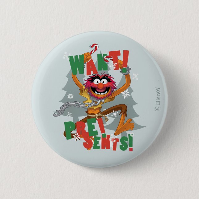 The Muppets | Want Presents 2 Inch Round Button (Front)