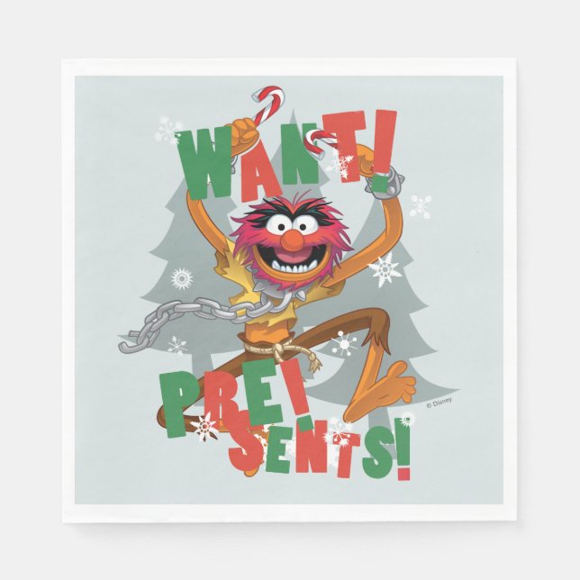 The Muppets | Want Presents Napkin (Front)