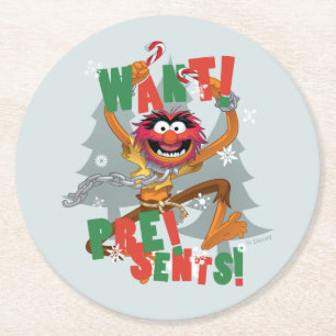 The Muppets   Want Presents Round Paper Coaster