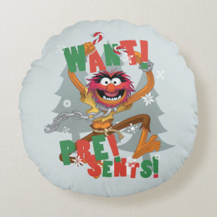 The Muppets   Want Presents Round Pillow