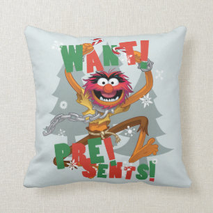 The Muppets   Want Presents Throw Pillow